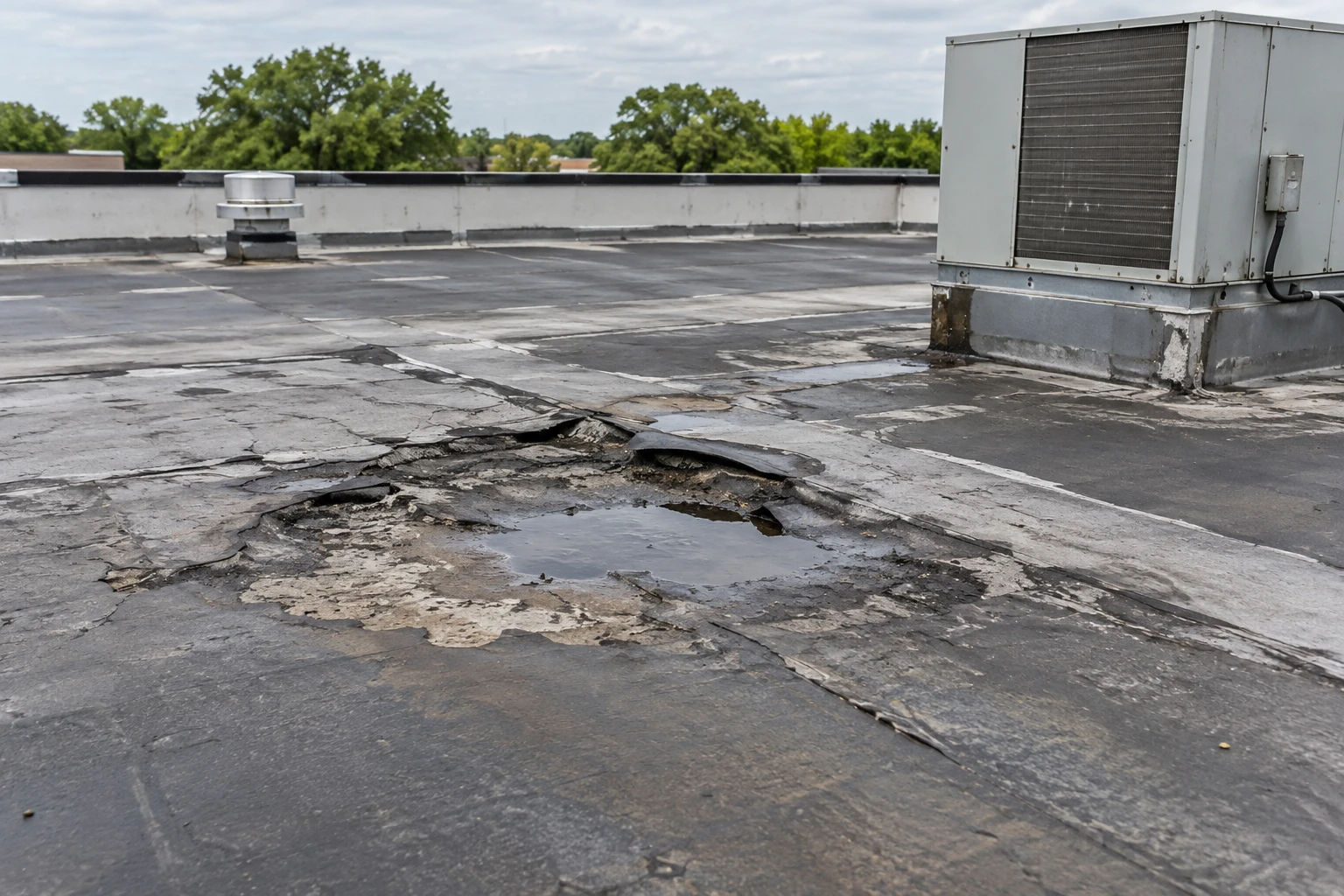 Snow and Ice Roof Damage Repair in Norman, OK