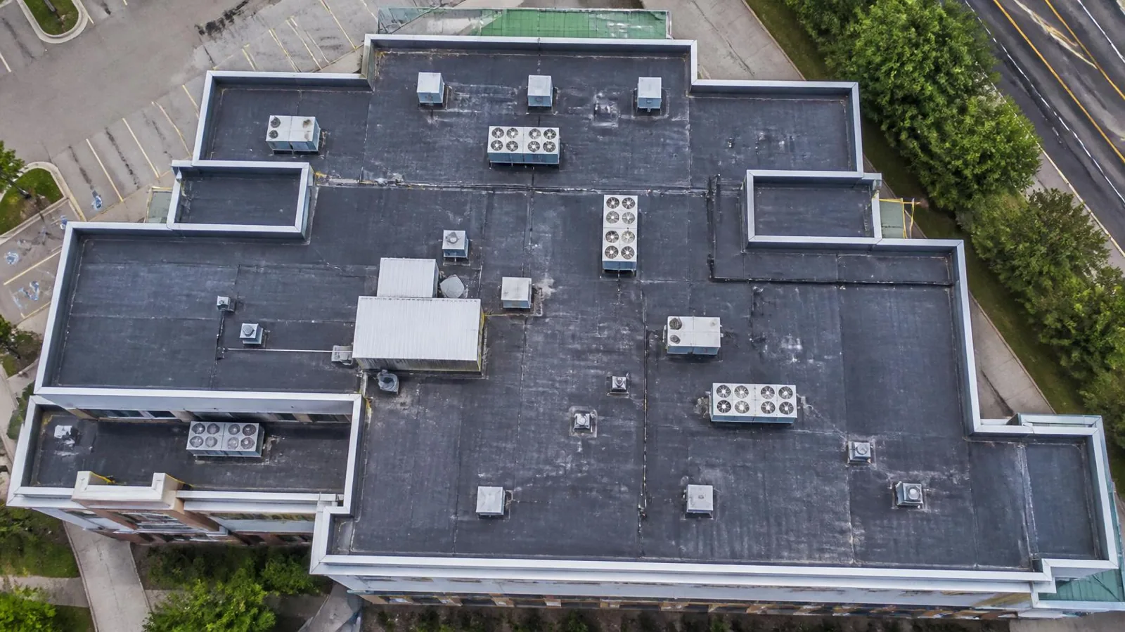 warehouse roof work