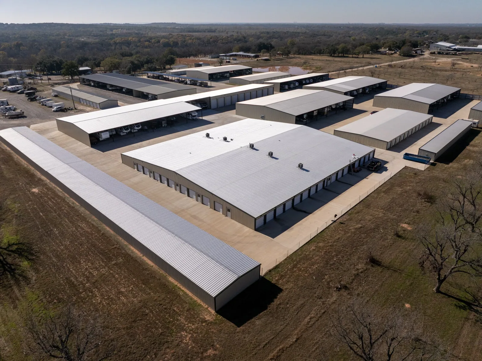 An aerial roof condition survey